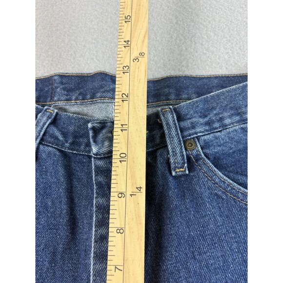 Wrangler Mens Jeans 33x32 Blue Dark Wash Five Star U Shape Regular Fit 96501DS - Picture 7 of 12